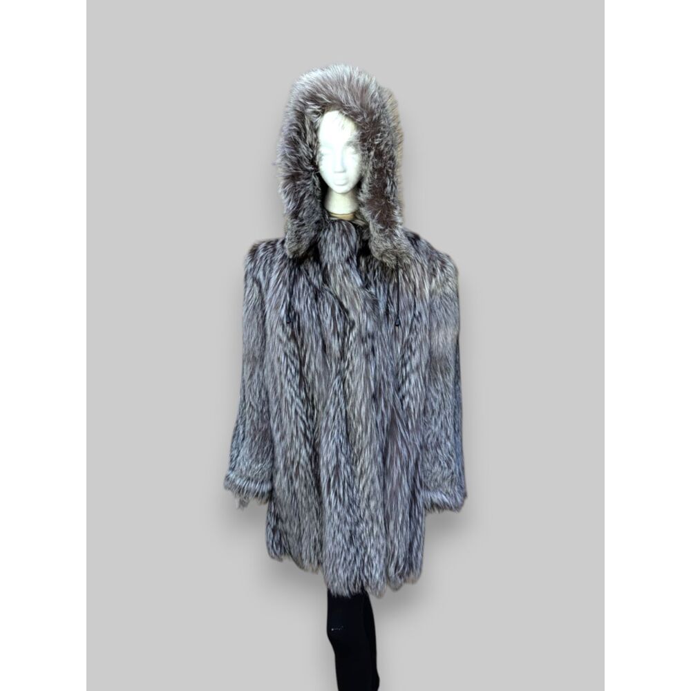 Silver Fox Hooded Stroller -Large